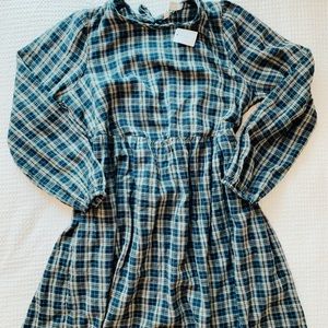 American Eagle Plaid Babydoll Dress